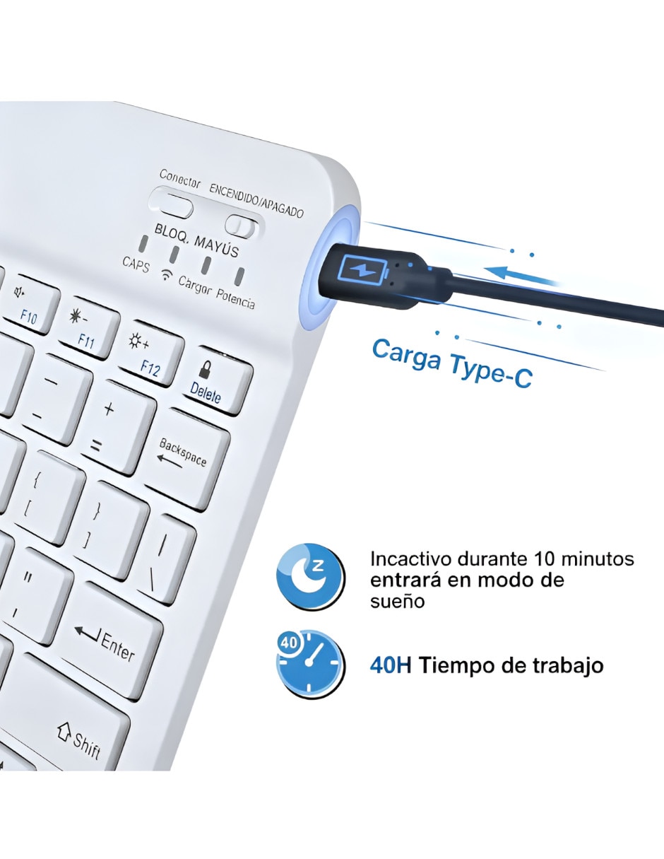 Teclado portátil Inalámbrico 3