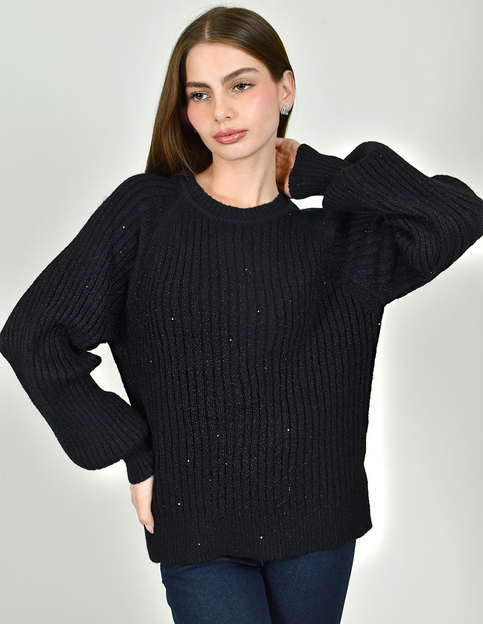 Suéter cuello redondo para mujer 3