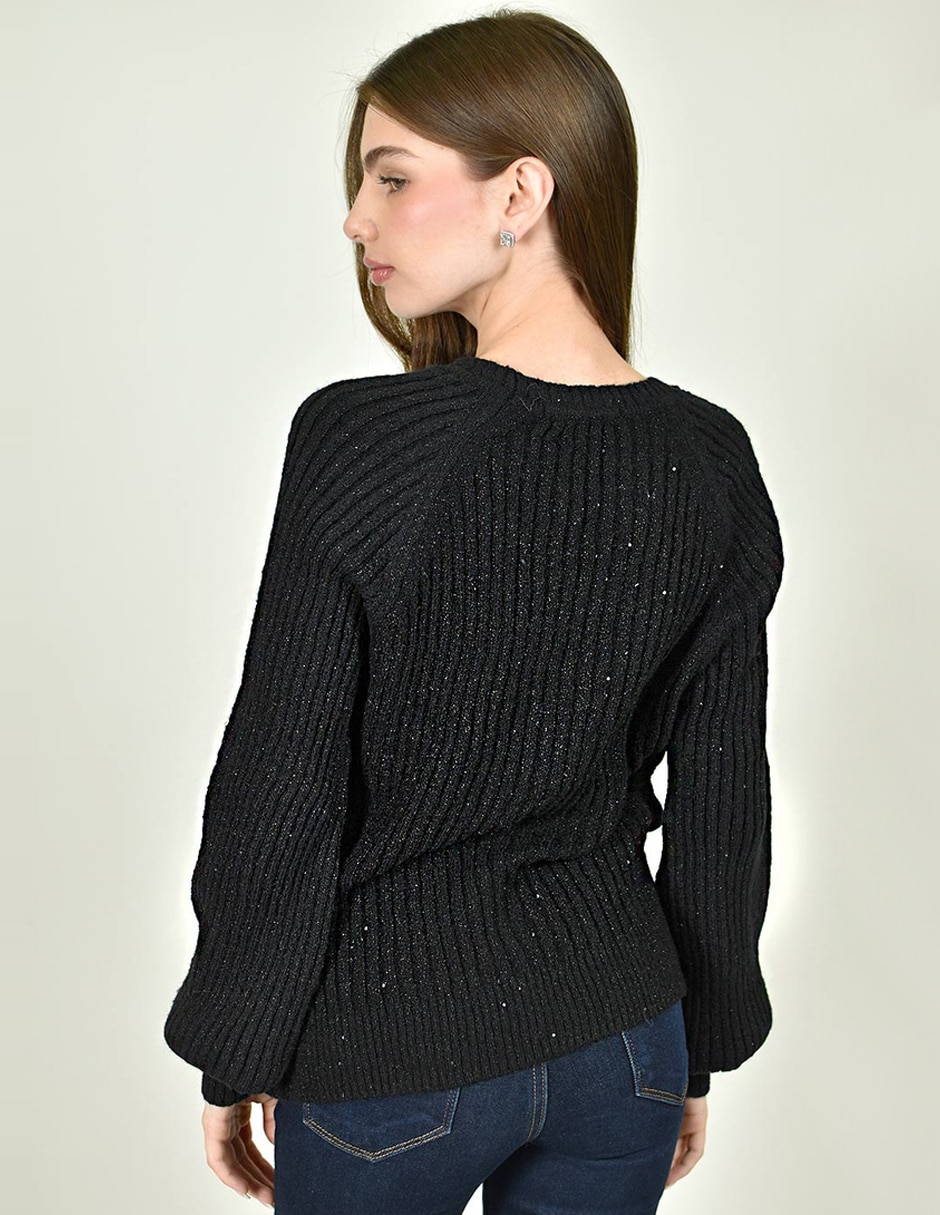 Suéter cuello redondo para mujer 5