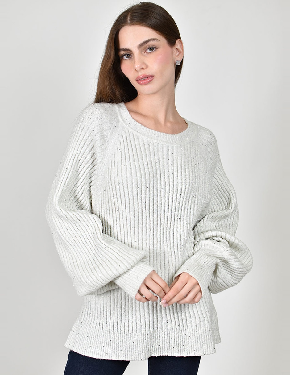 Suéter cuello redondo para mujer Suéter cuello redondo para mujer