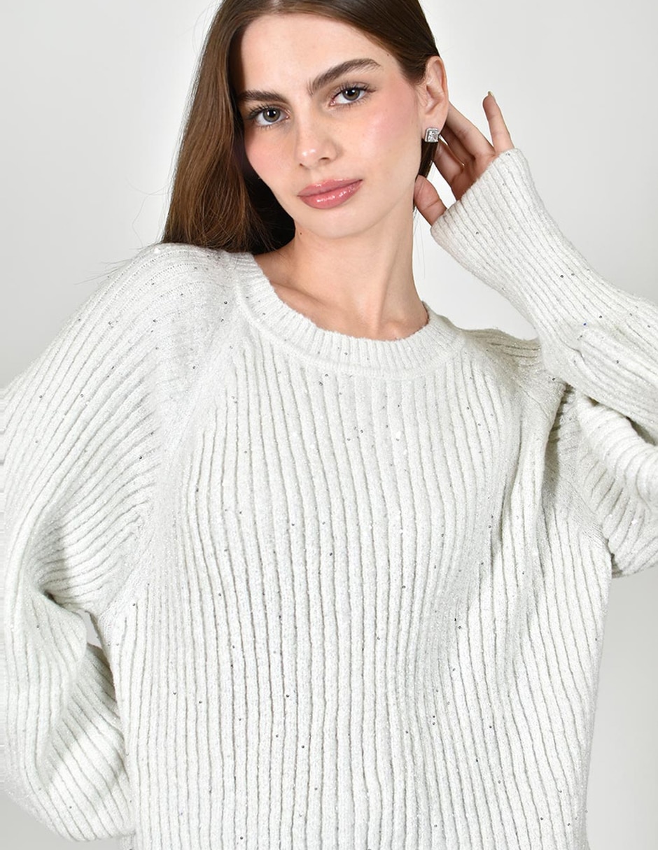 Suéter cuello redondo para mujer 3
