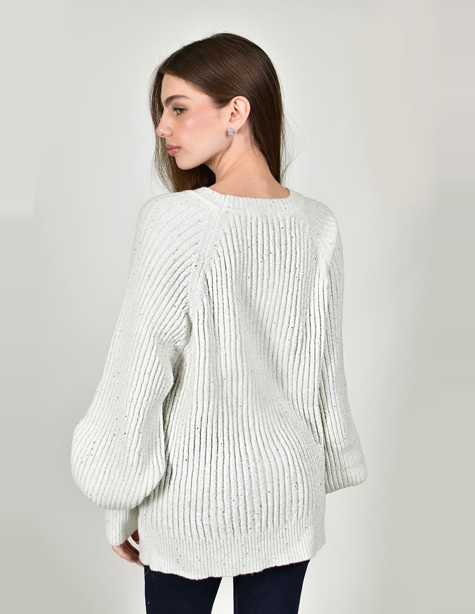 Suéter cuello redondo para mujer 5
