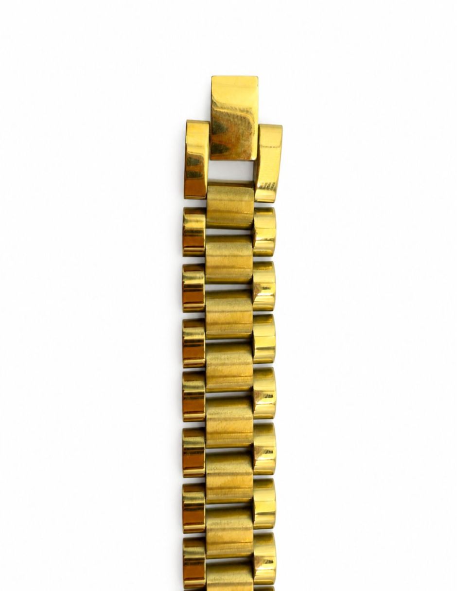 Pulsera de oro laminado 14 K acabado brillante 6