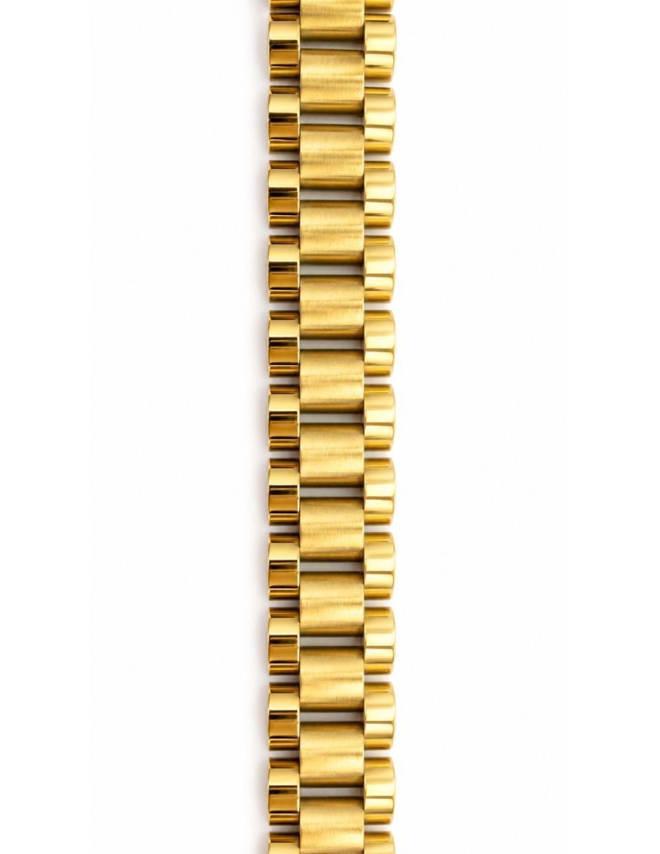 Pulsera de oro laminado 14 K acabado brillante 9