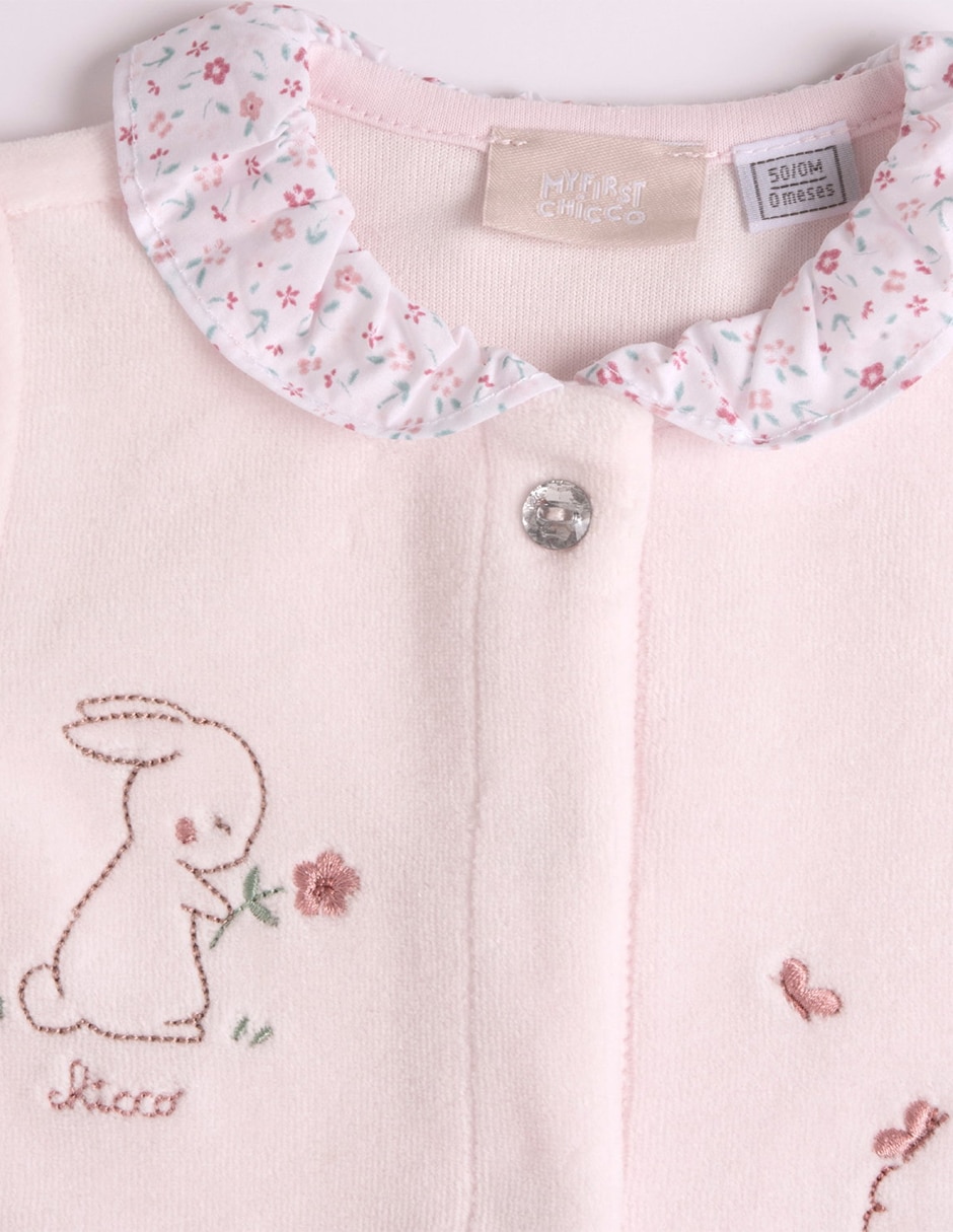 Mameluco my first chicco de algodón para bebé niña 5