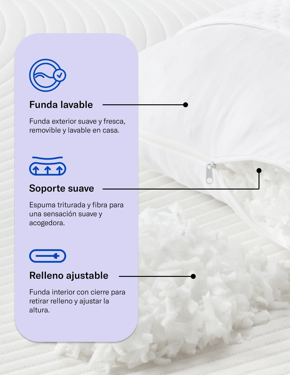Almohada Lunna firmeza Suave 8