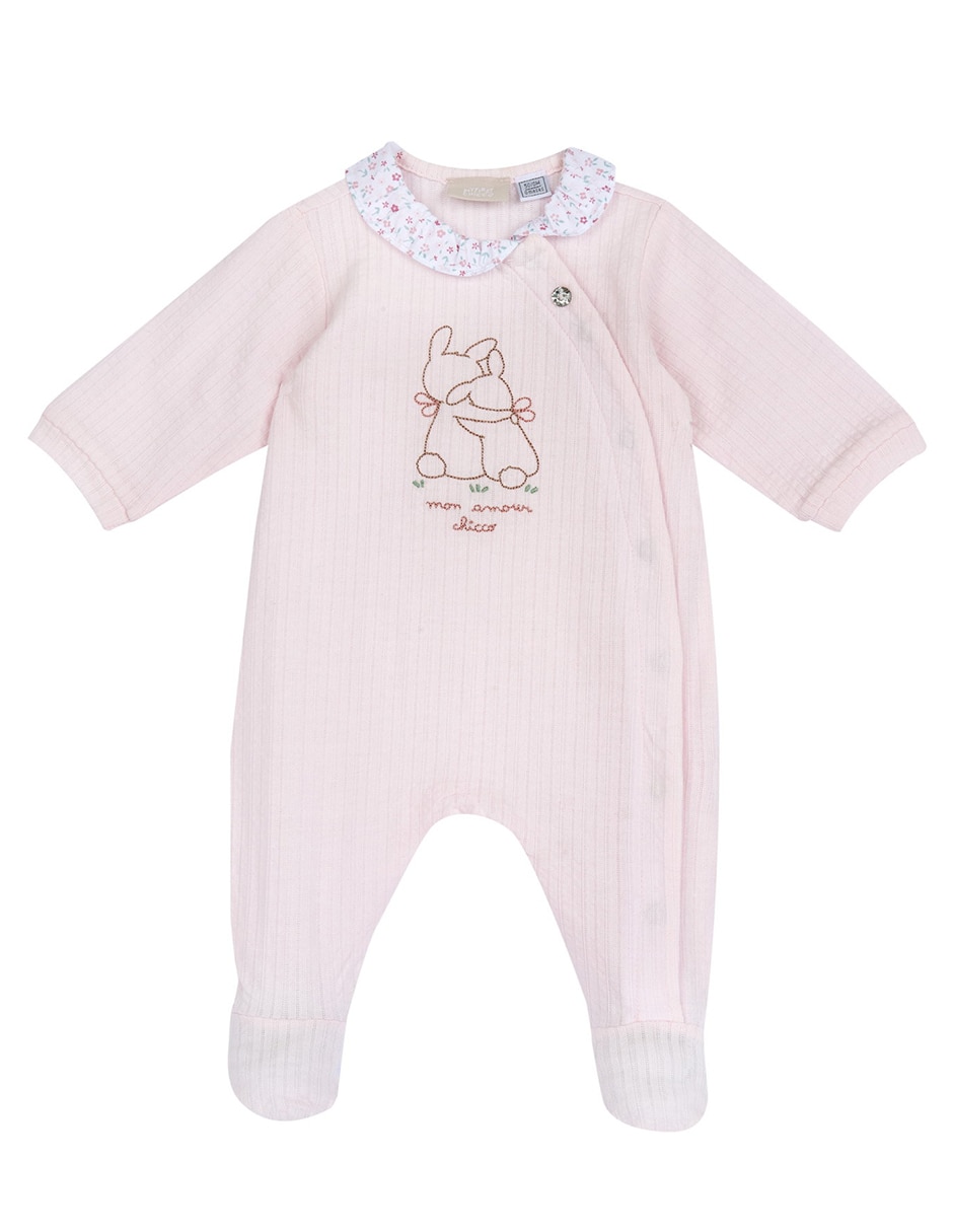 Mameluco my first chicco de algodón para bebé niña Mameluco my first chicco de algodón para bebé niña