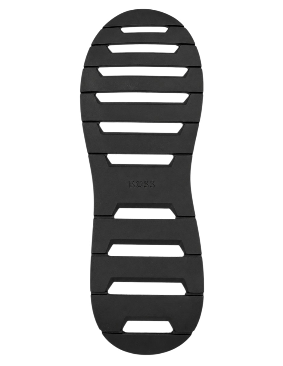 Tenis de piel boss titanium runn para hombre