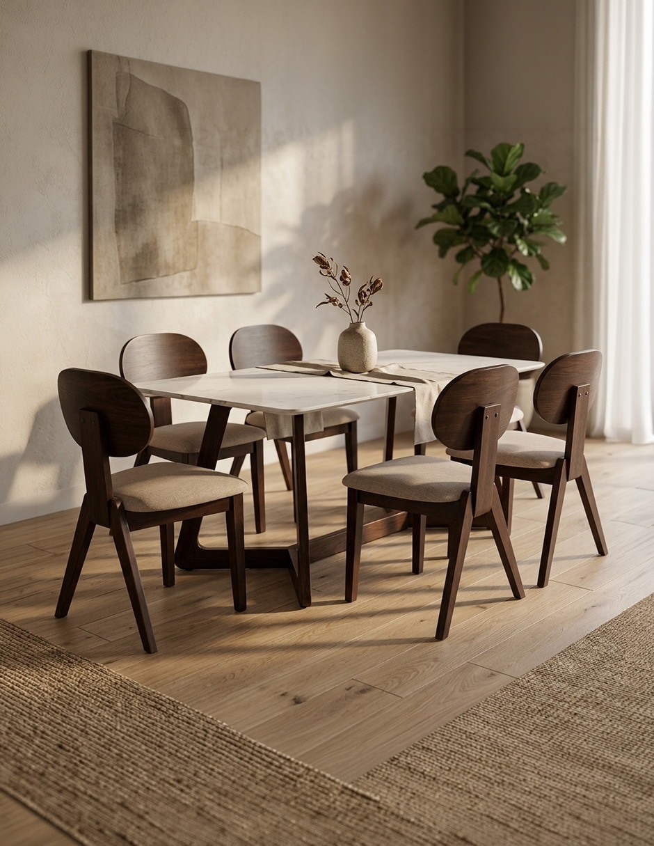 Comedor para 6 personas de madera 3
