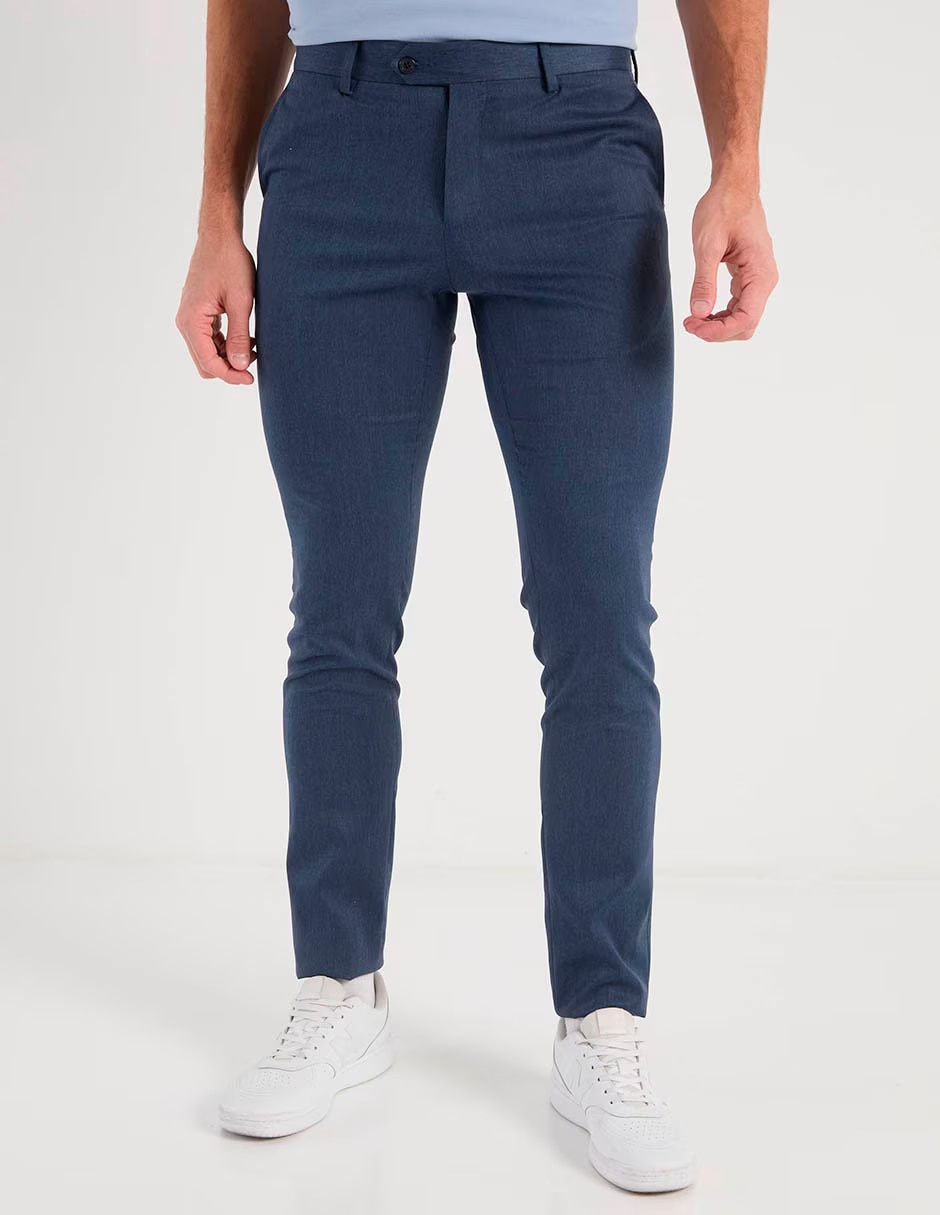 Pantalón business casual de vestir slim perry ellis para hombre