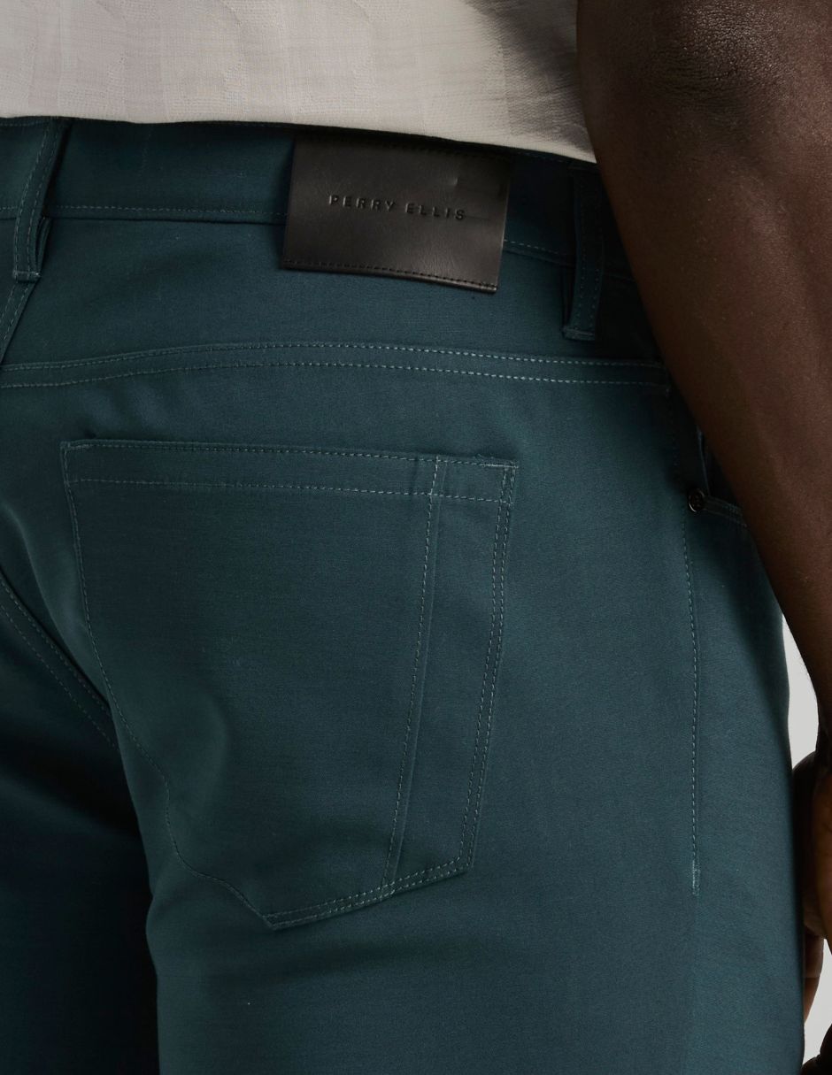 Pantalón business casual de vestir slim perry ellis para hombre