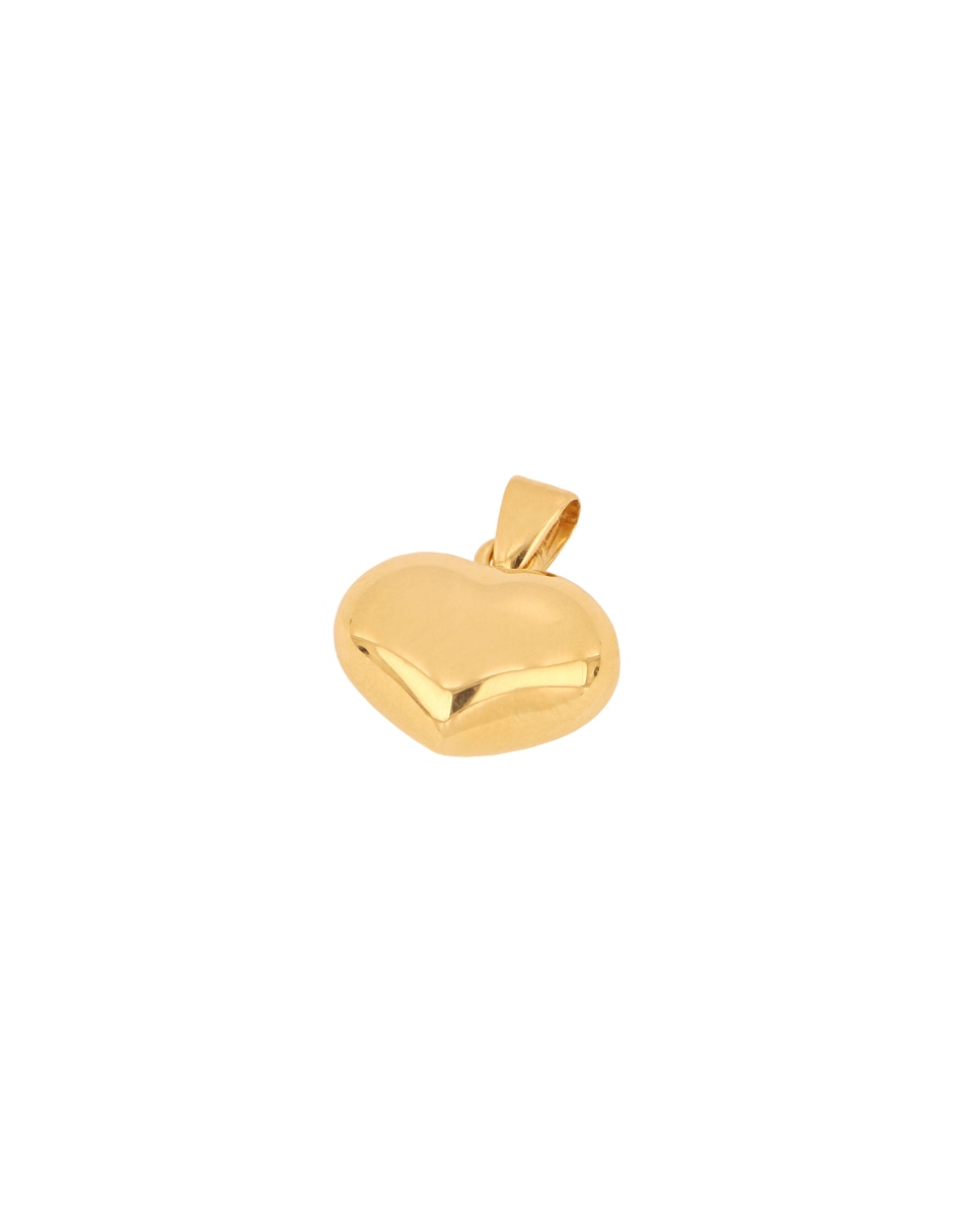 Dije de corazón de oro amarillo 14 k 4