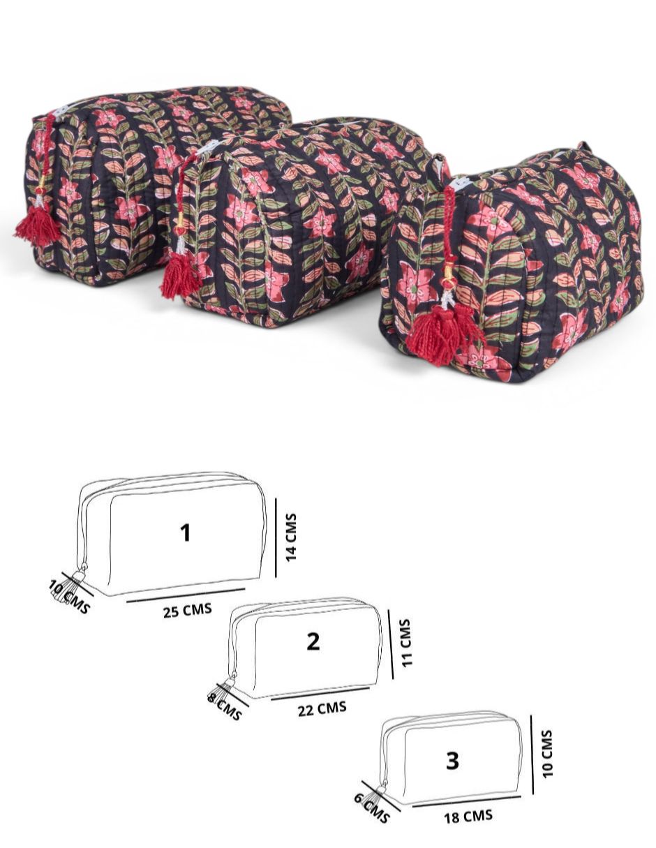 Set cosmetiquera 3 piezas para mujer