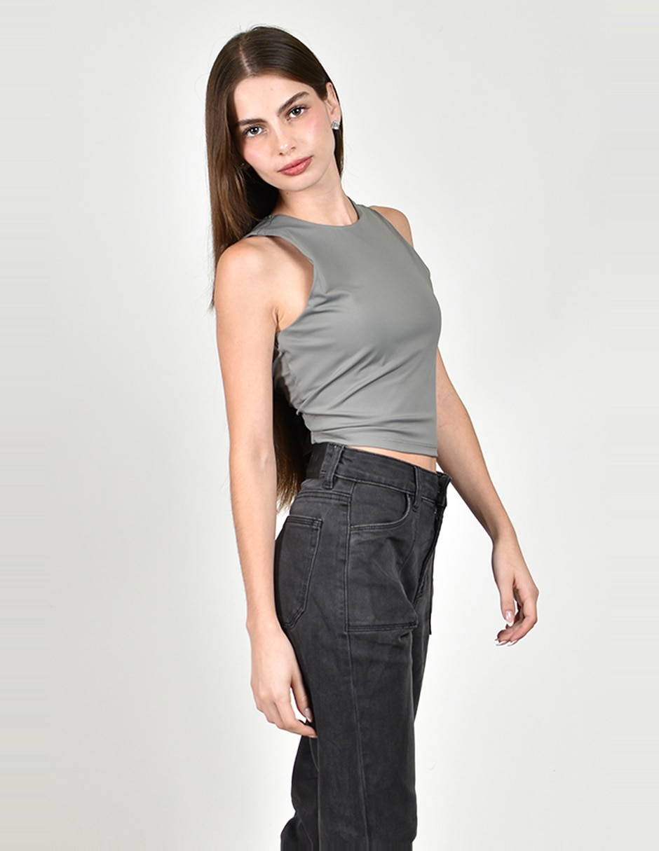 Blusa sin manga para mujer 2