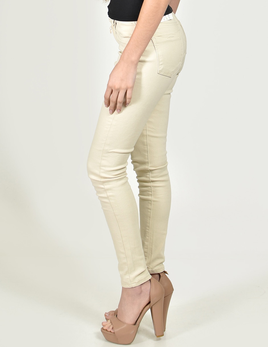 Jeans regular skinny cintura roman fashion para mujer