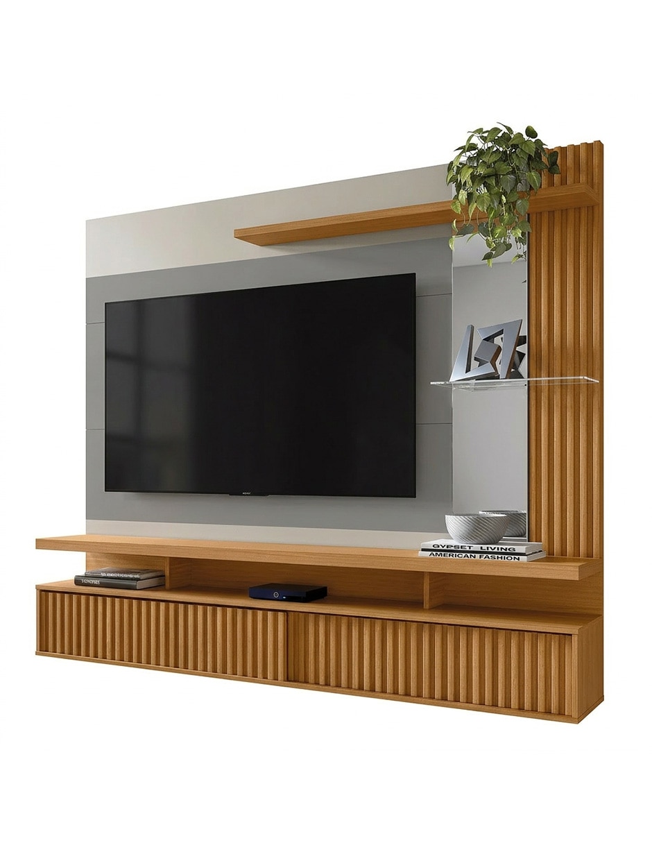 Mueble flotante para TV armable Bossa Muebles de MDF