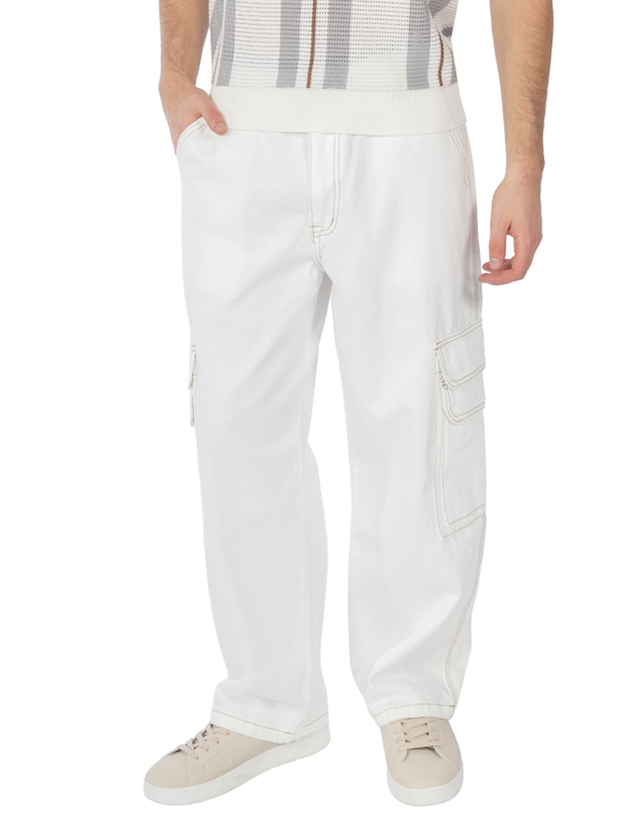 Jeans cargo baggy lavado claro para hombre Jeans cargo baggy lavado claro para hombre
