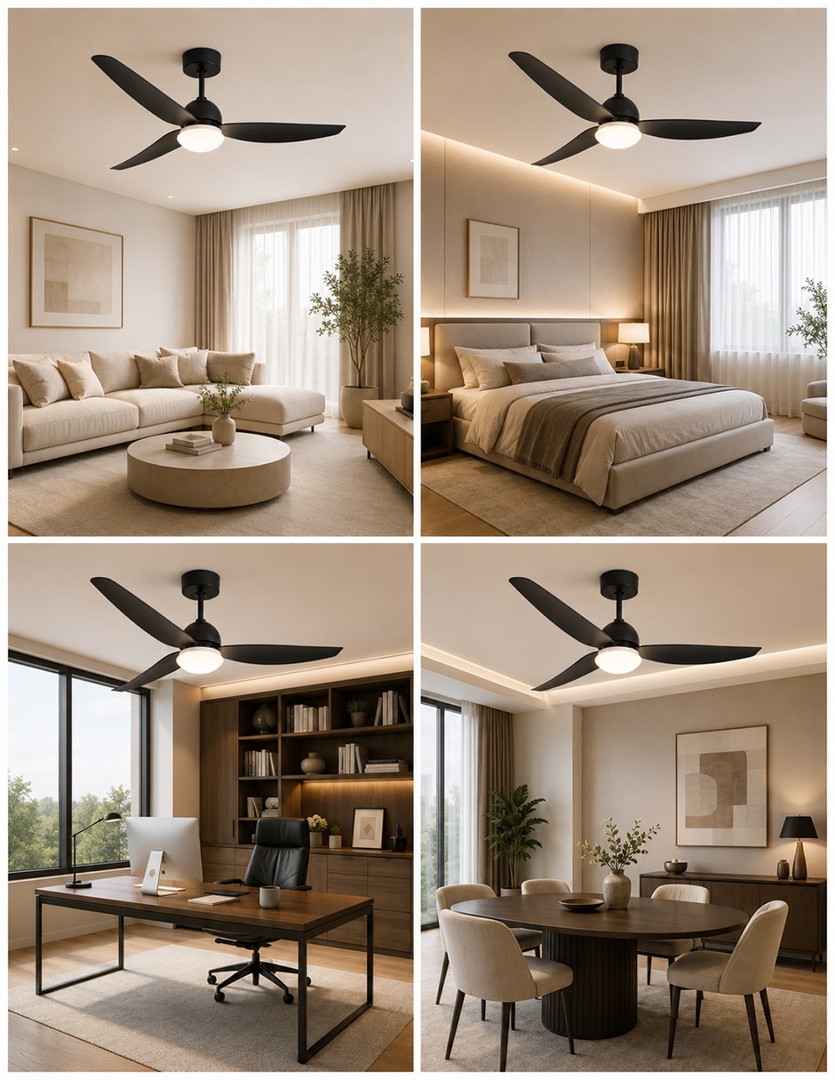Ventilador de techo con control remoto 6 velocidades 2