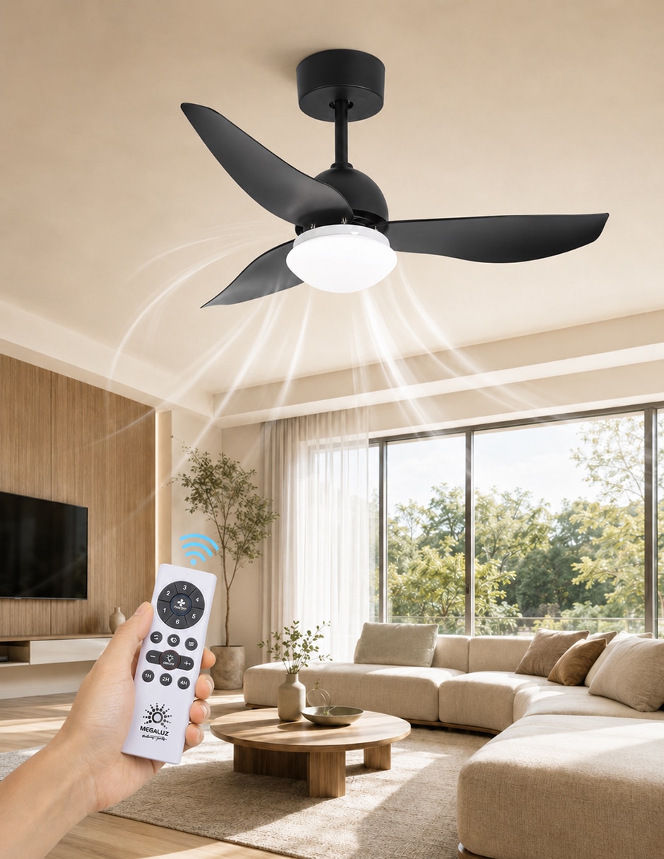 Ventilador de techo con control remoto 6 velocidades 2