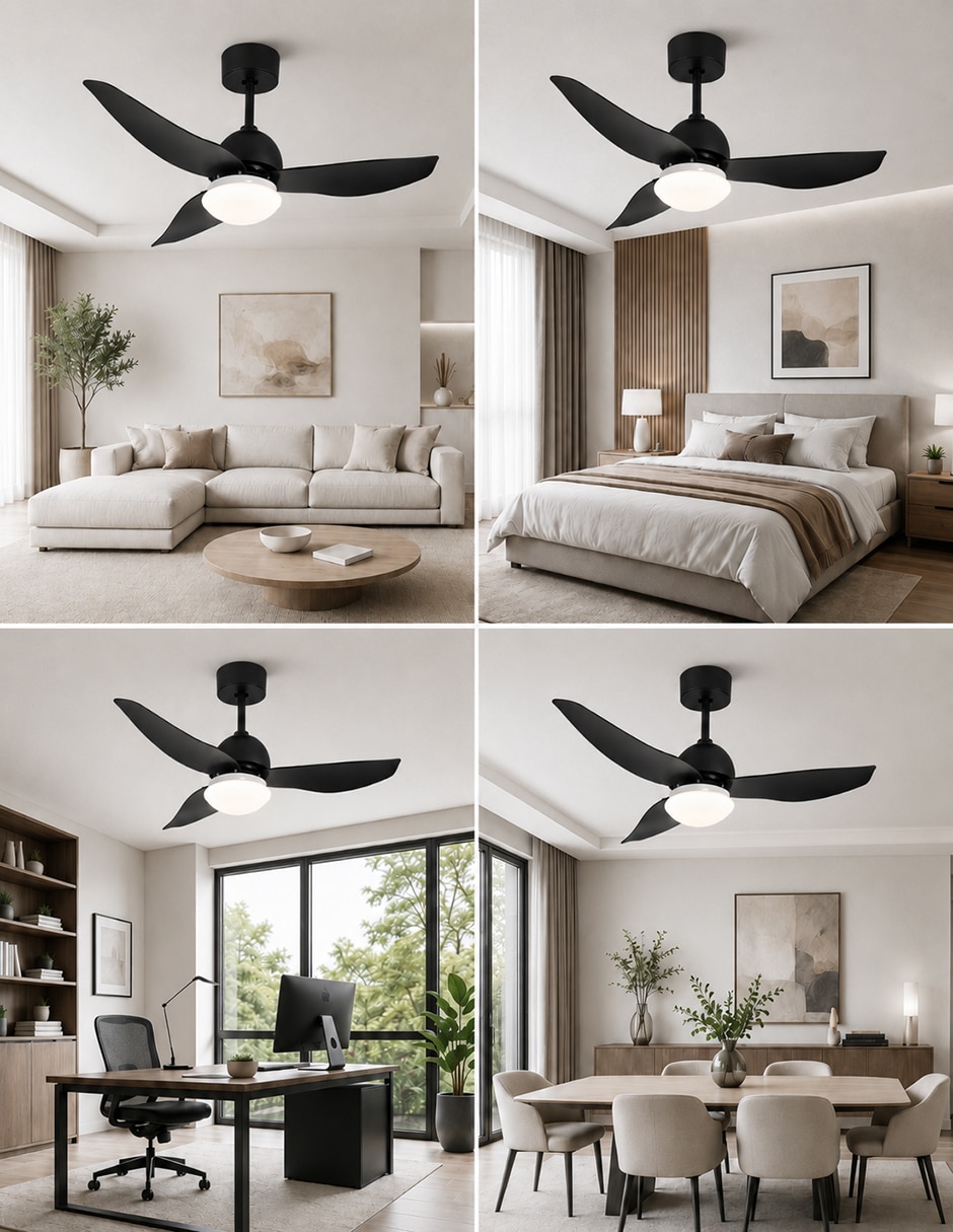 Ventilador de techo con control remoto 6 velocidades 3