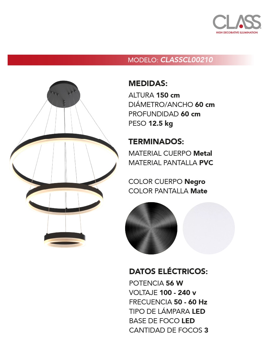 Lampara colgante LED 2