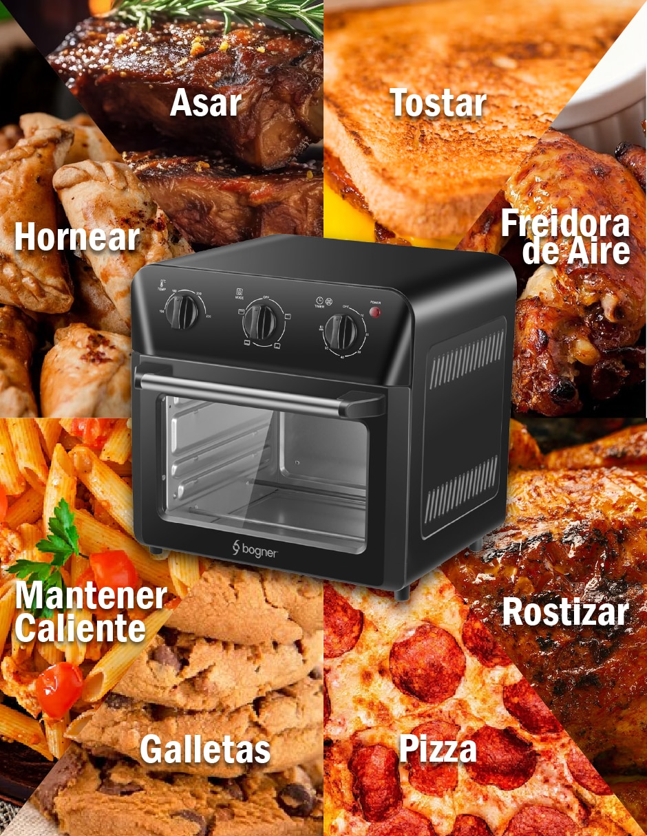 Horno eléctrico freidora Bogner BAF18 18 L