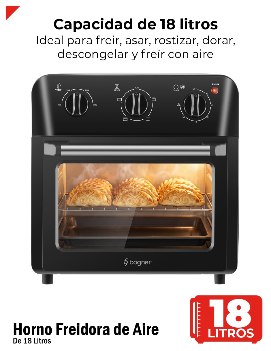 Horno eléctrico freidora Bogner BAF18 18 L