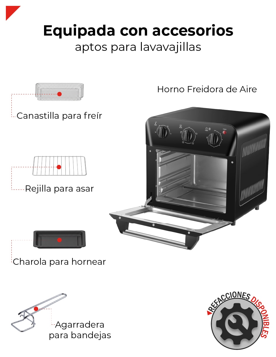 Horno eléctrico freidora Bogner BAF18 18 L