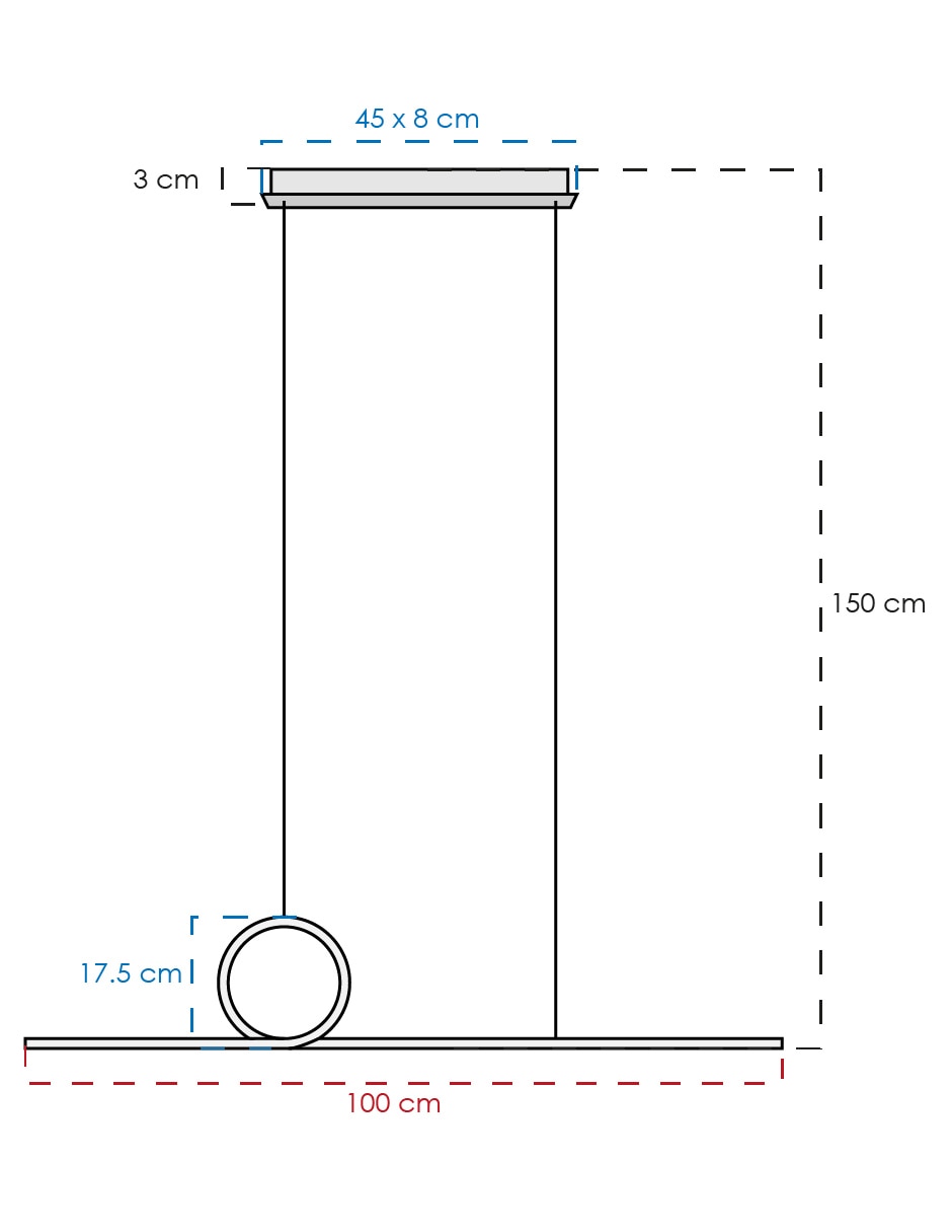 Lampara colgante LED 5