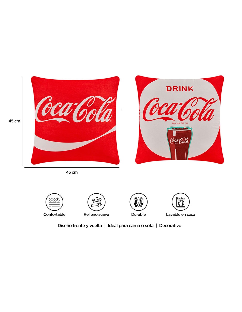 Cojín decorativo reversible Drink Coca-Cola 8