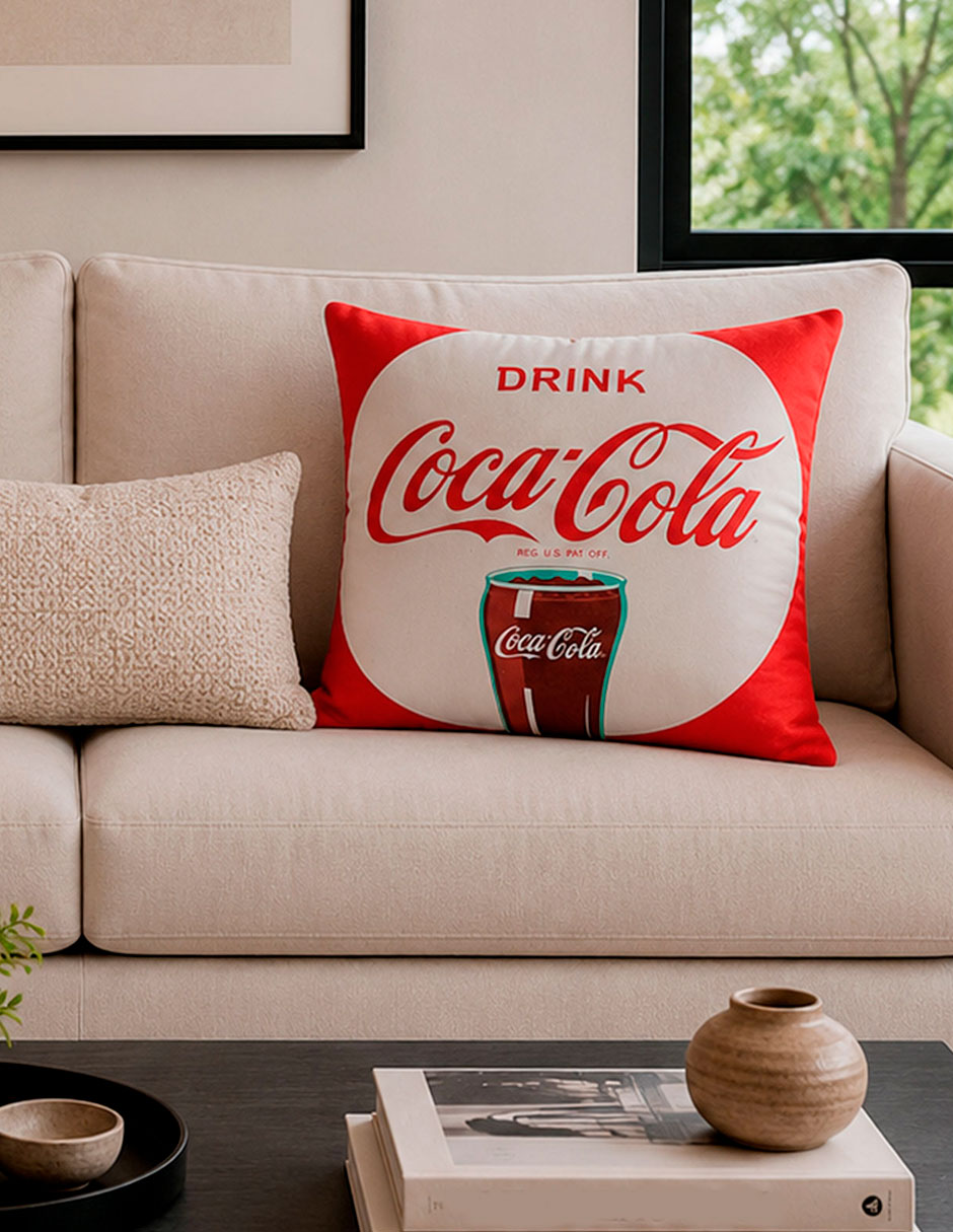 Cojín decorativo reversible Drink Coca-Cola 2