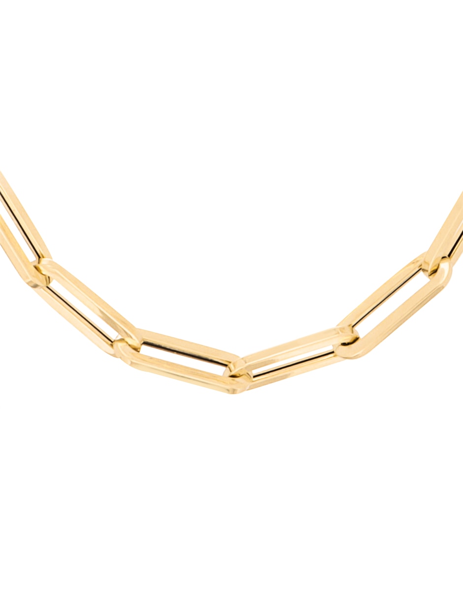 Gargantilla de clip Dinasti de oro amarillo 14 k