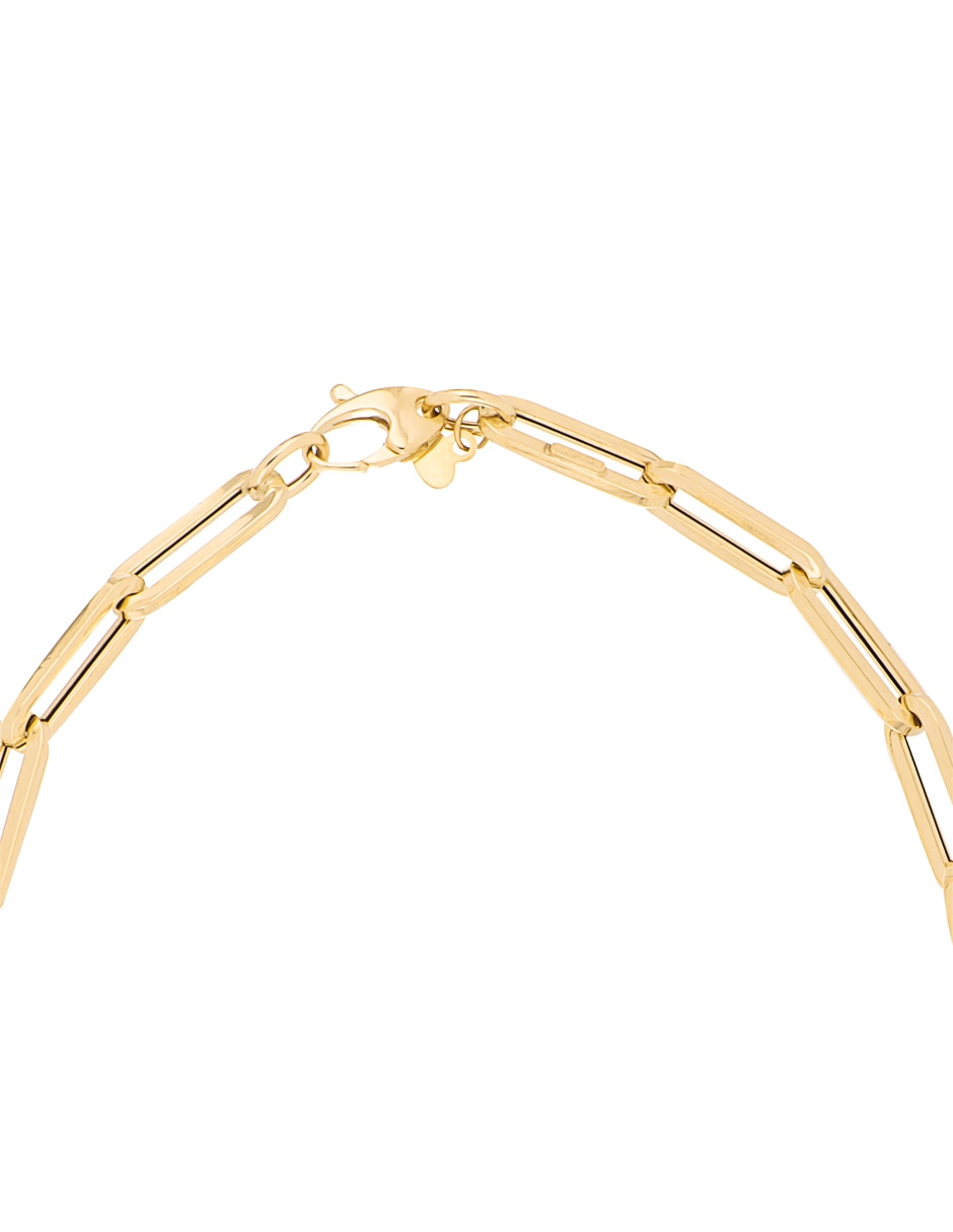 Gargantilla de clip Dinasti de oro amarillo 14 k