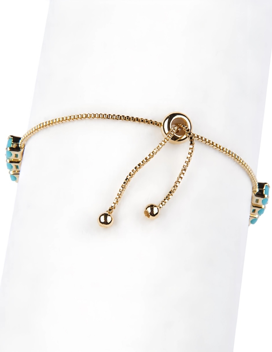 Pulsera con Zirconia celestia 4