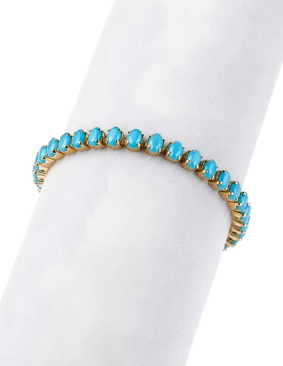 Pulsera con Zirconia celestia 7
