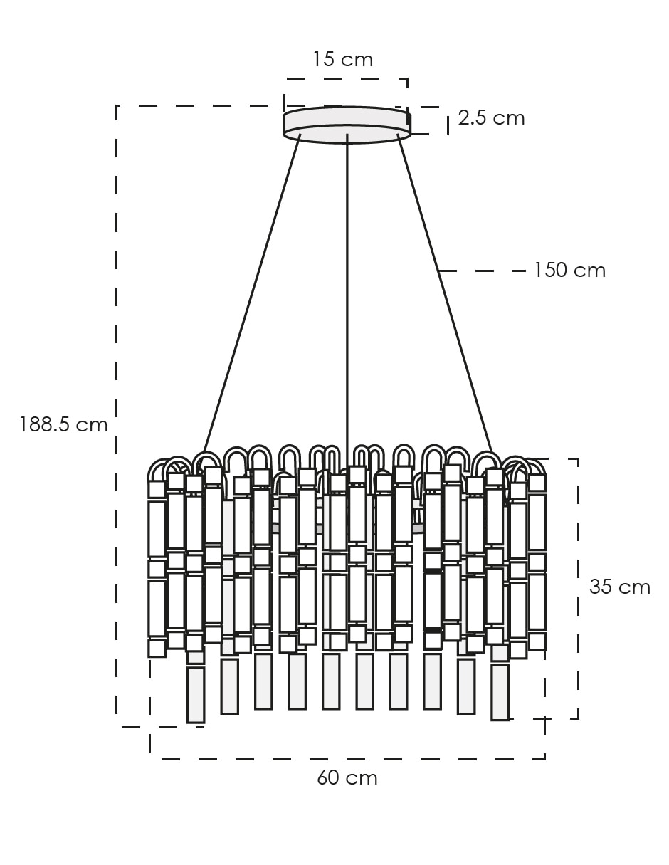 Lampara colgante LED 5