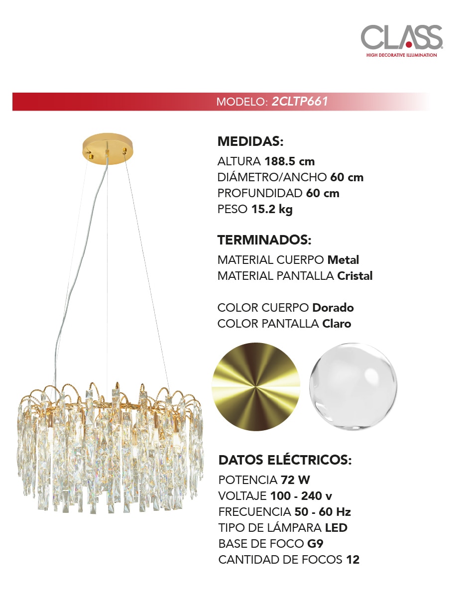 Lampara colgante LED 2
