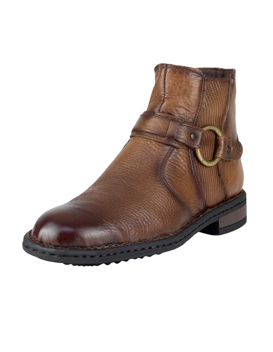 Bota lobo solo de piel para hombre
