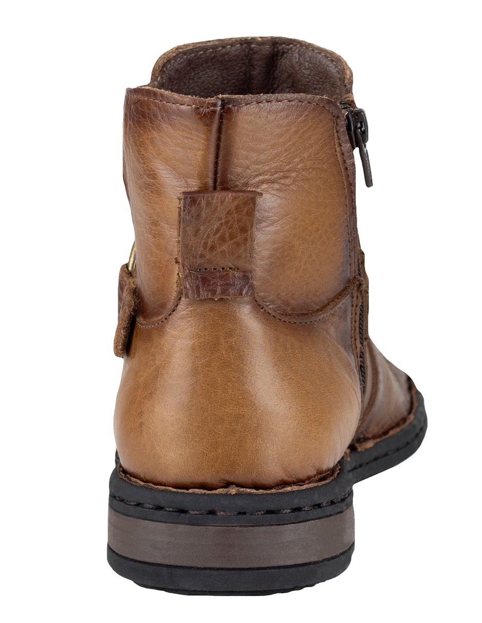 Bota lobo solo de piel para hombre