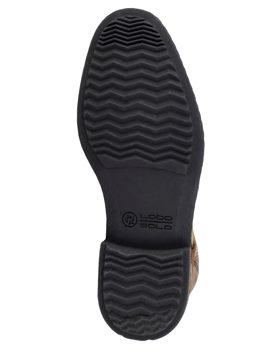 Bota lobo solo de piel para hombre
