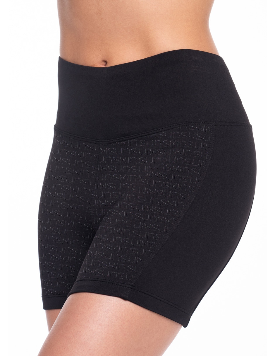 Shorty bikini estampado a la pretina ancha para mujer 2