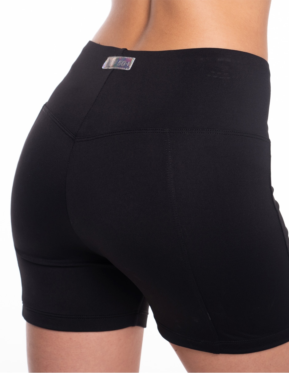 Shorty bikini estampado a la pretina ancha para mujer 4