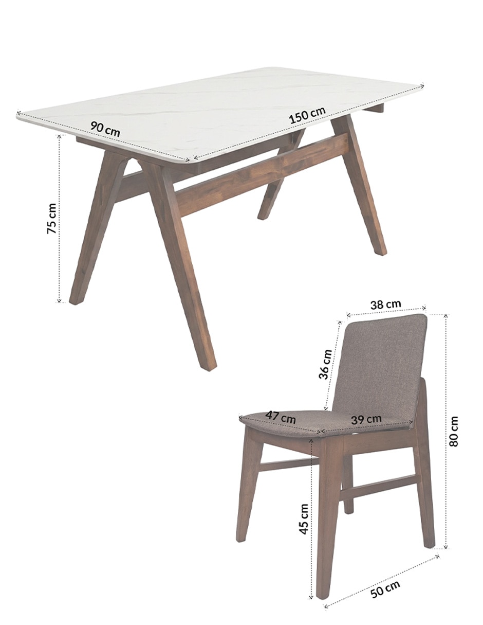 Comedor para 6 personas de madera 10