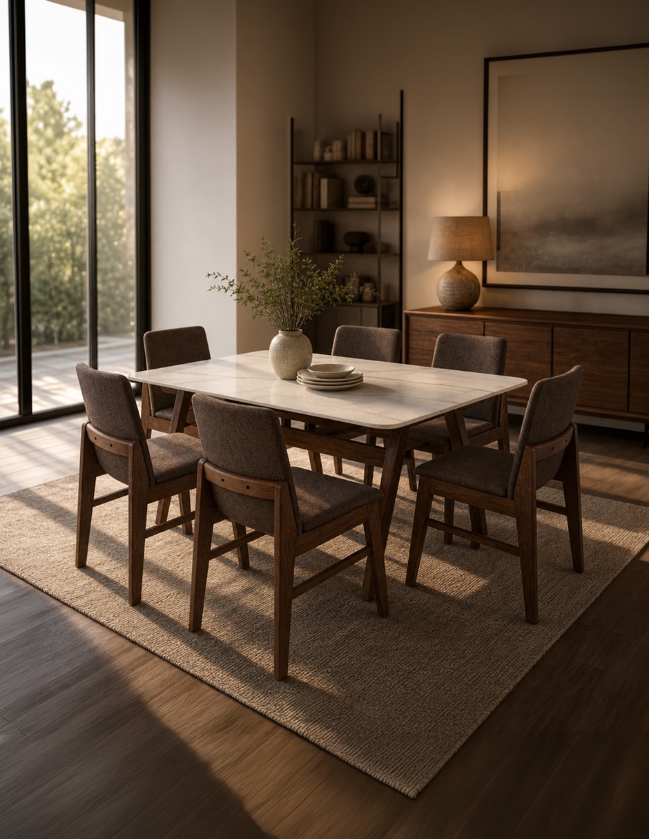 Comedor para 6 personas de madera 4