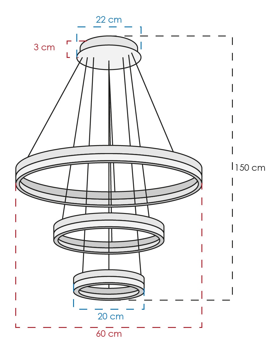 Lampara colgante LED 5