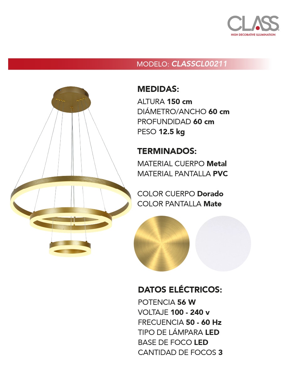 Lampara colgante LED 2