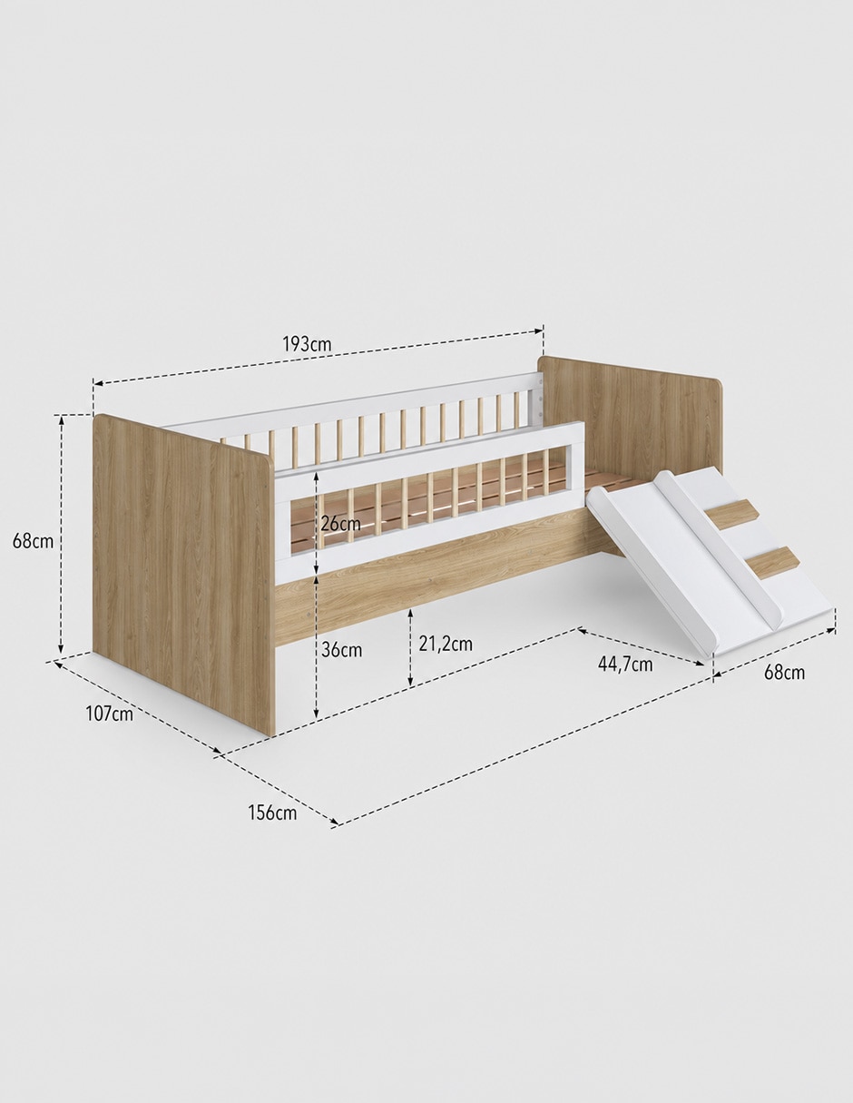 Base para cama armable Wonder de MDF 9