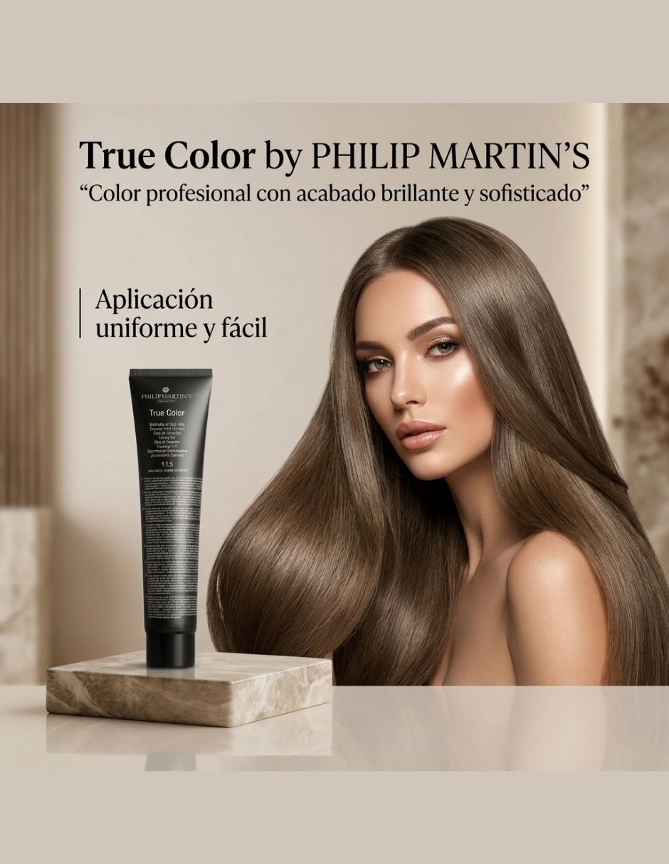 Tinte para cabello Philip Martin's True color 7.1 Rubio medio cenizo Tinte profesional permanente para cabello 3