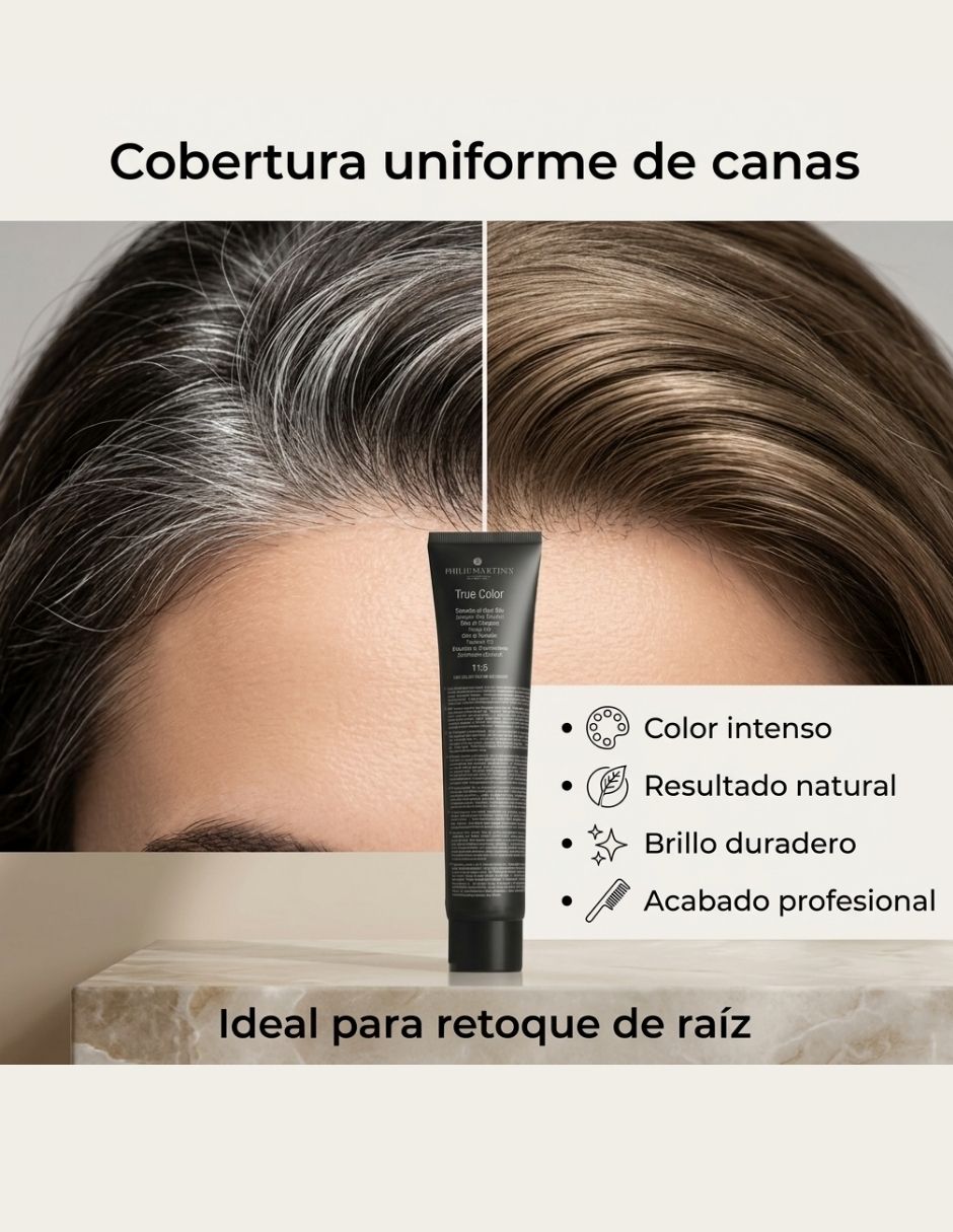 Tinte para cabello Philip Martin's True color 7.1 Rubio medio cenizo Tinte profesional permanente para cabello 4