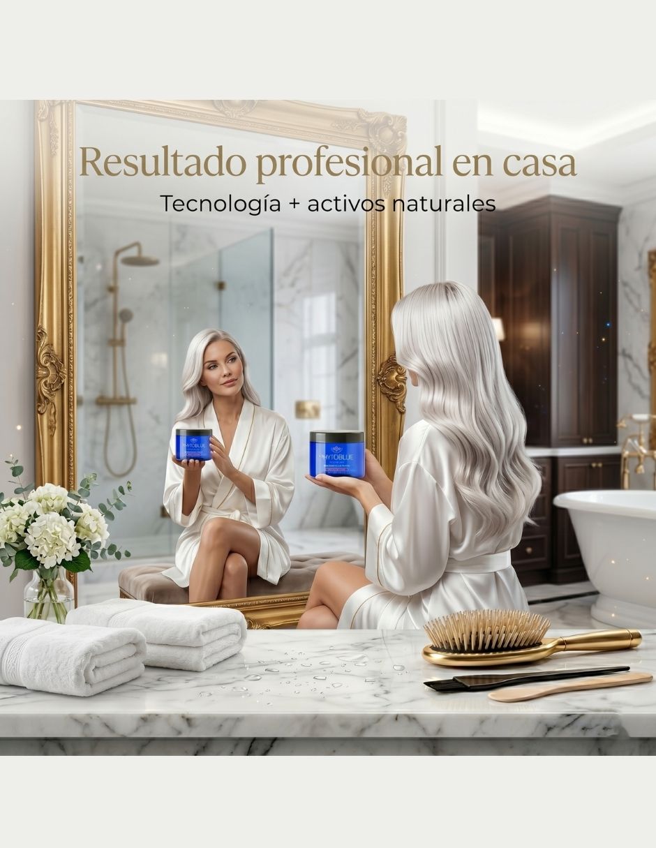 Mascarilla para cabello Matizadora Violeta Anti Amarillo para protección de color Anti-Yellow 5